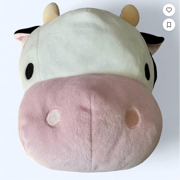 Pink and White Moo Moo Cow Plushie / Stuffed Animal - Picture 1 of 1